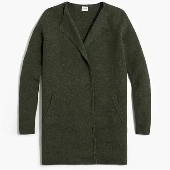 J. Crew Factory Olive Green Vanessa Cardigan - Picture 2 of 4